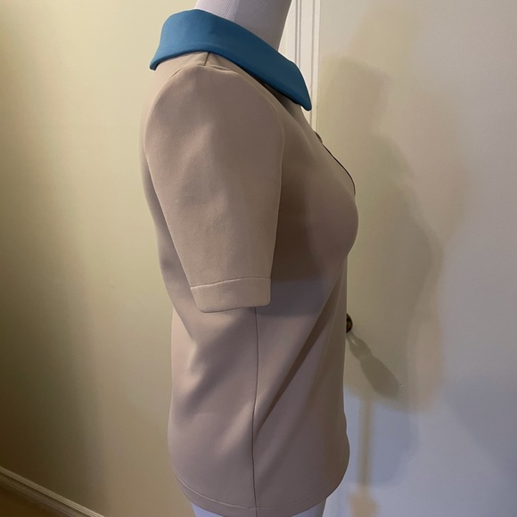 Gorgeous Prada color block collared top - Picture 4 of 16